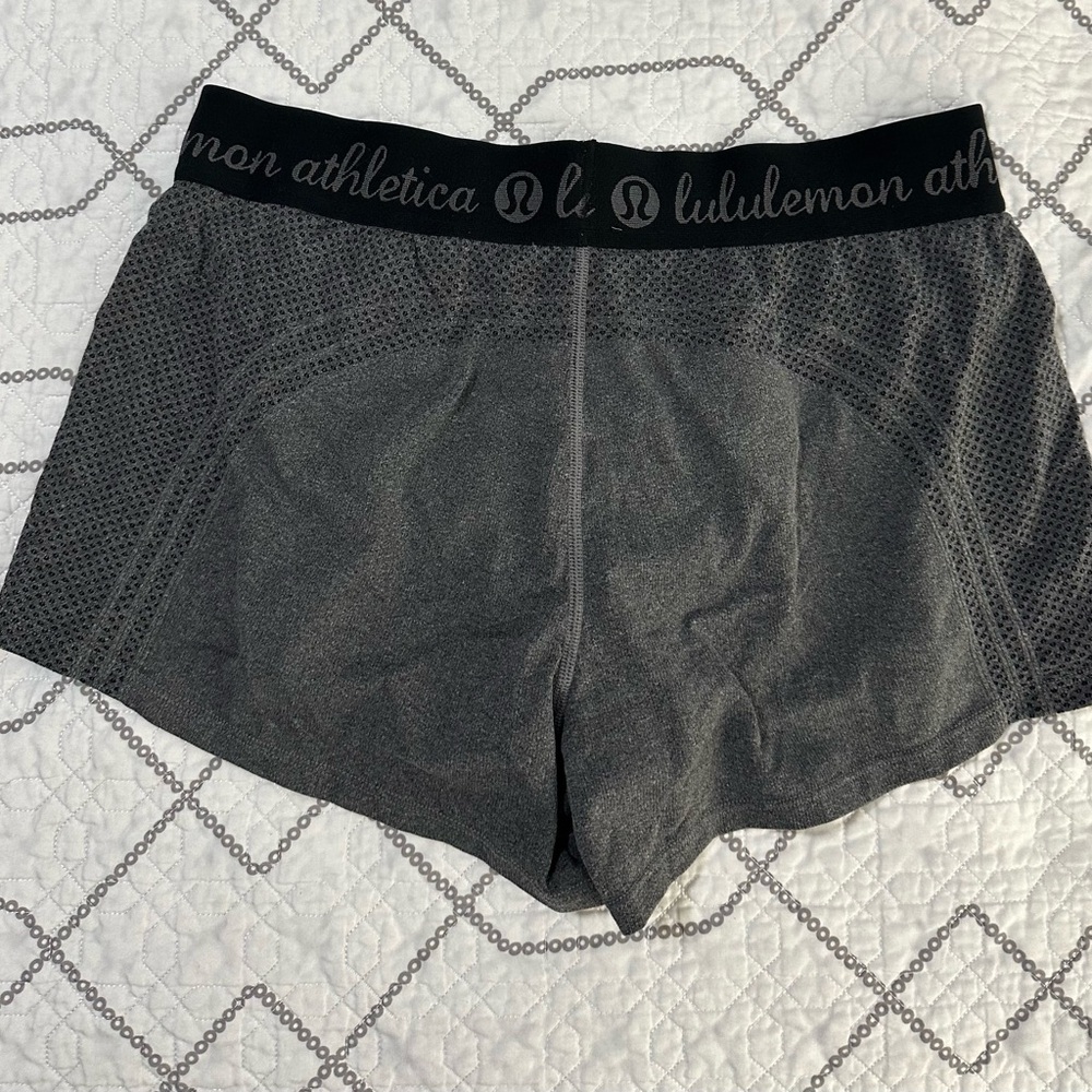 Lululemon Heather Gray Performance Shorts - Picture 2 of 4